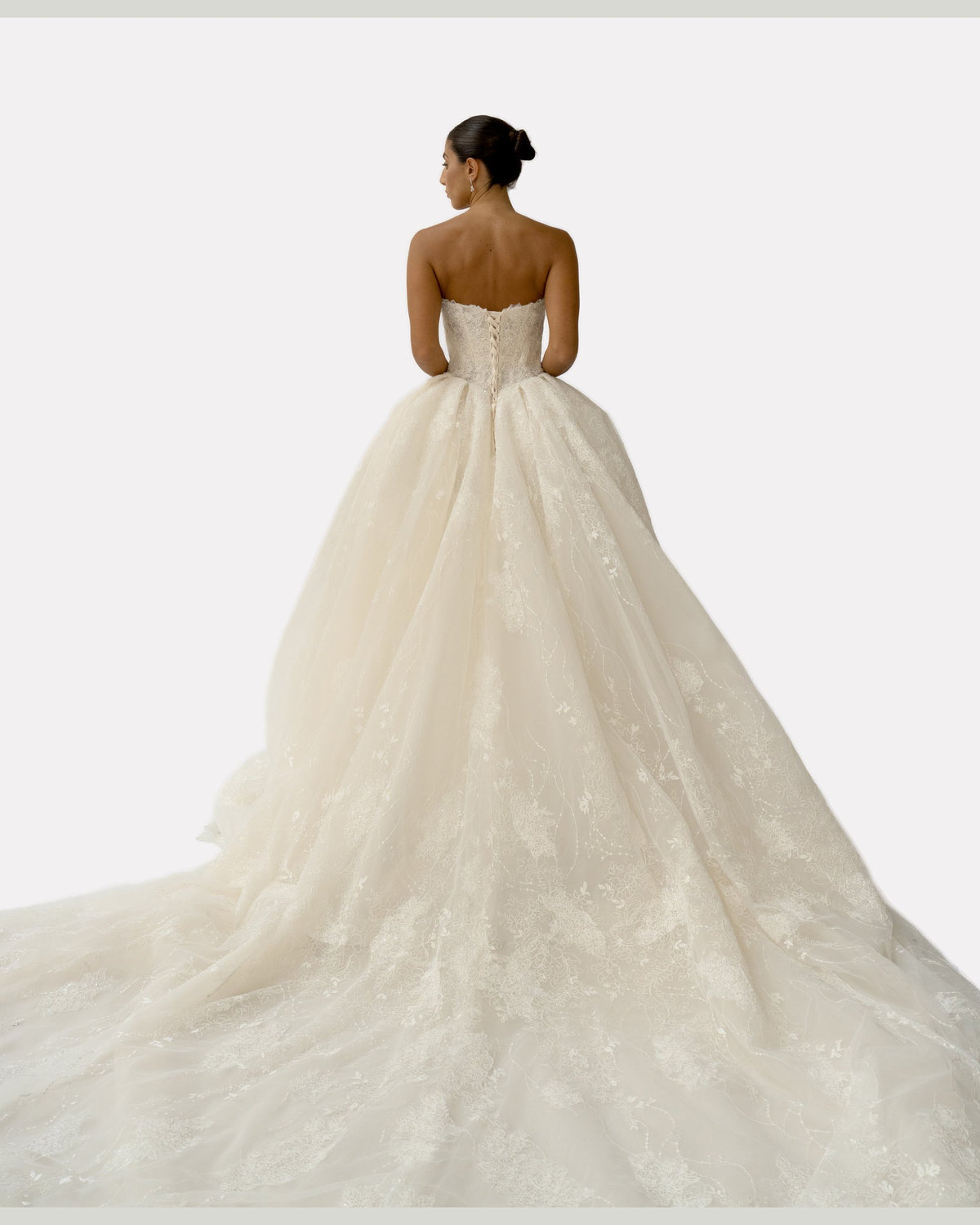 Janette wedding dress, studio view