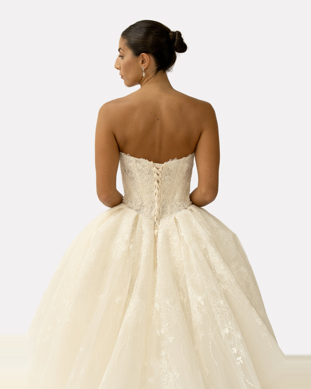 Janette wedding dress, studio view