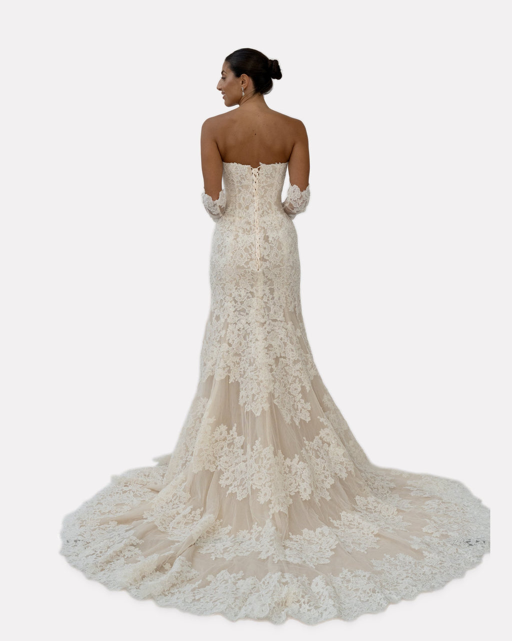 Leah wedding dress, studio view