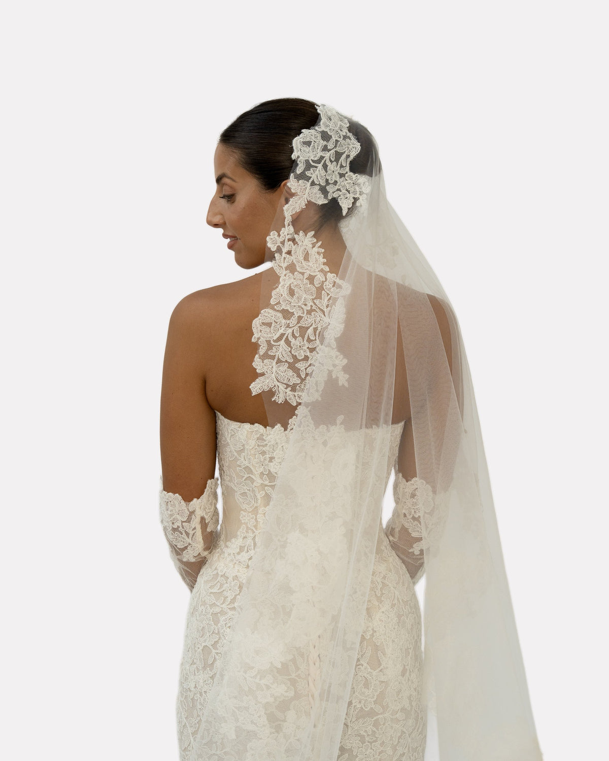 Leah wedding dress, studio view