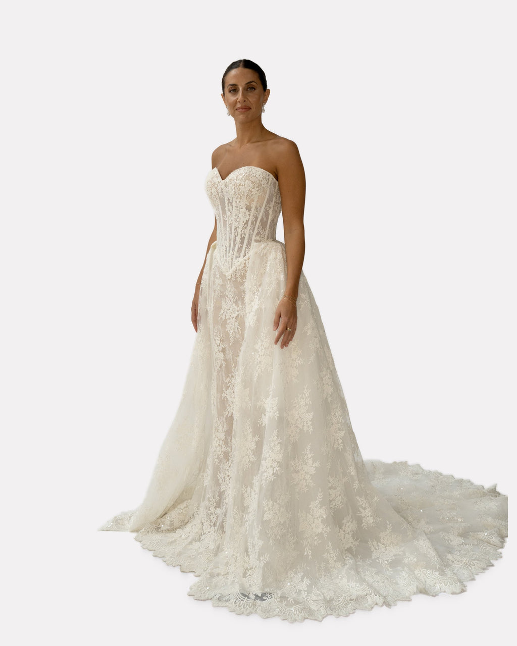 Luisa wedding dress, studio view