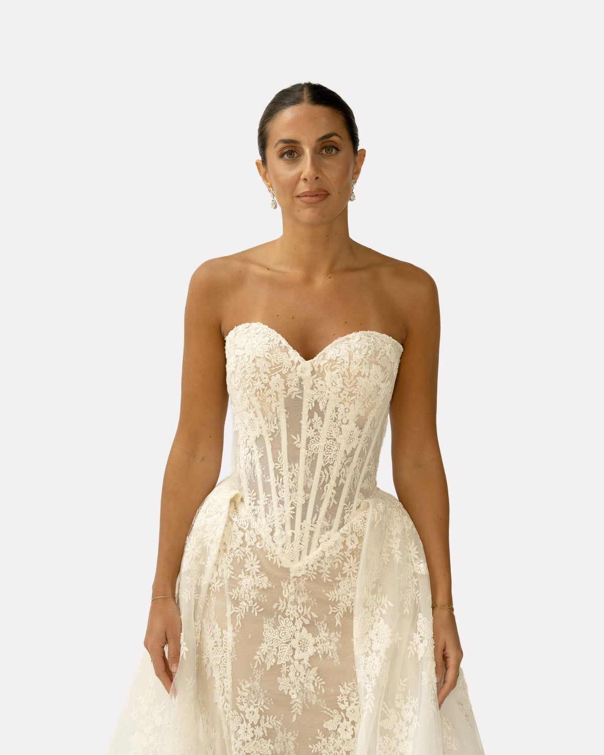 Luisa wedding dress, studio view