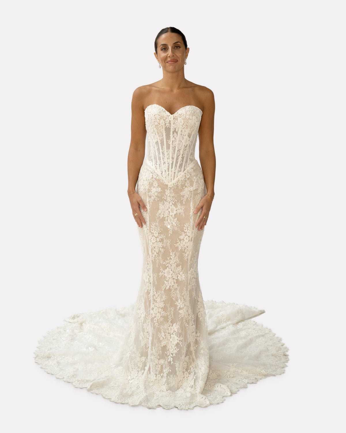 Luisa wedding dress, studio view