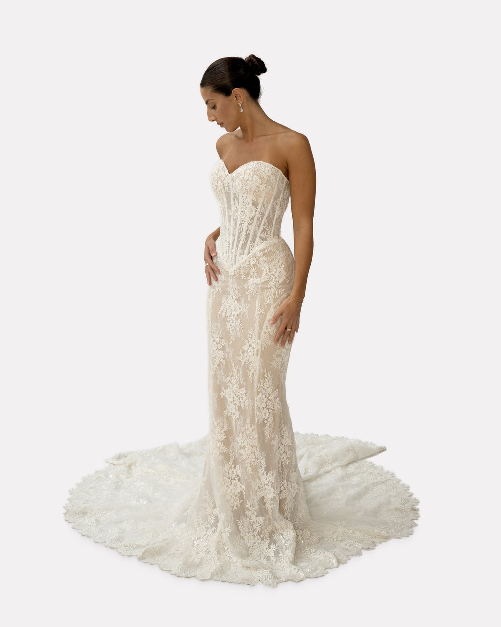 Luisa wedding dress, studio view