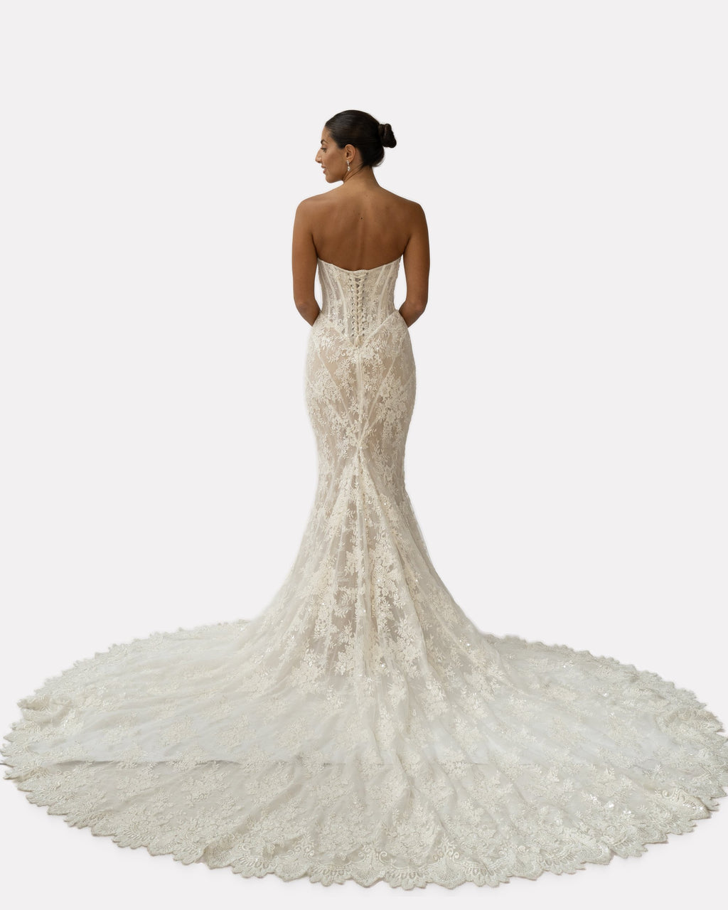 Luisa wedding dress, studio view