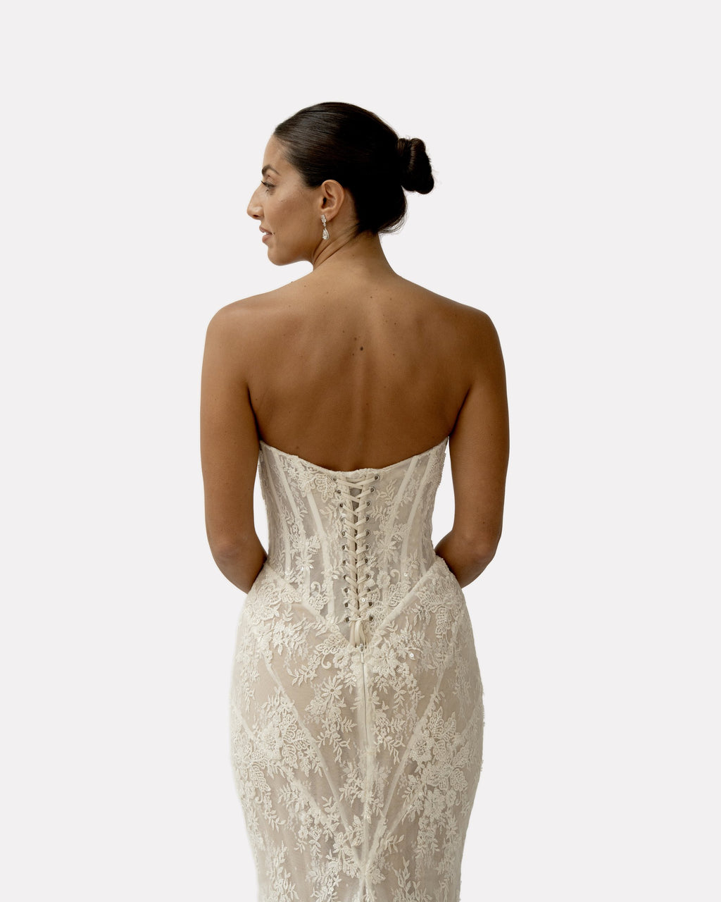Luisa wedding dress, studio view