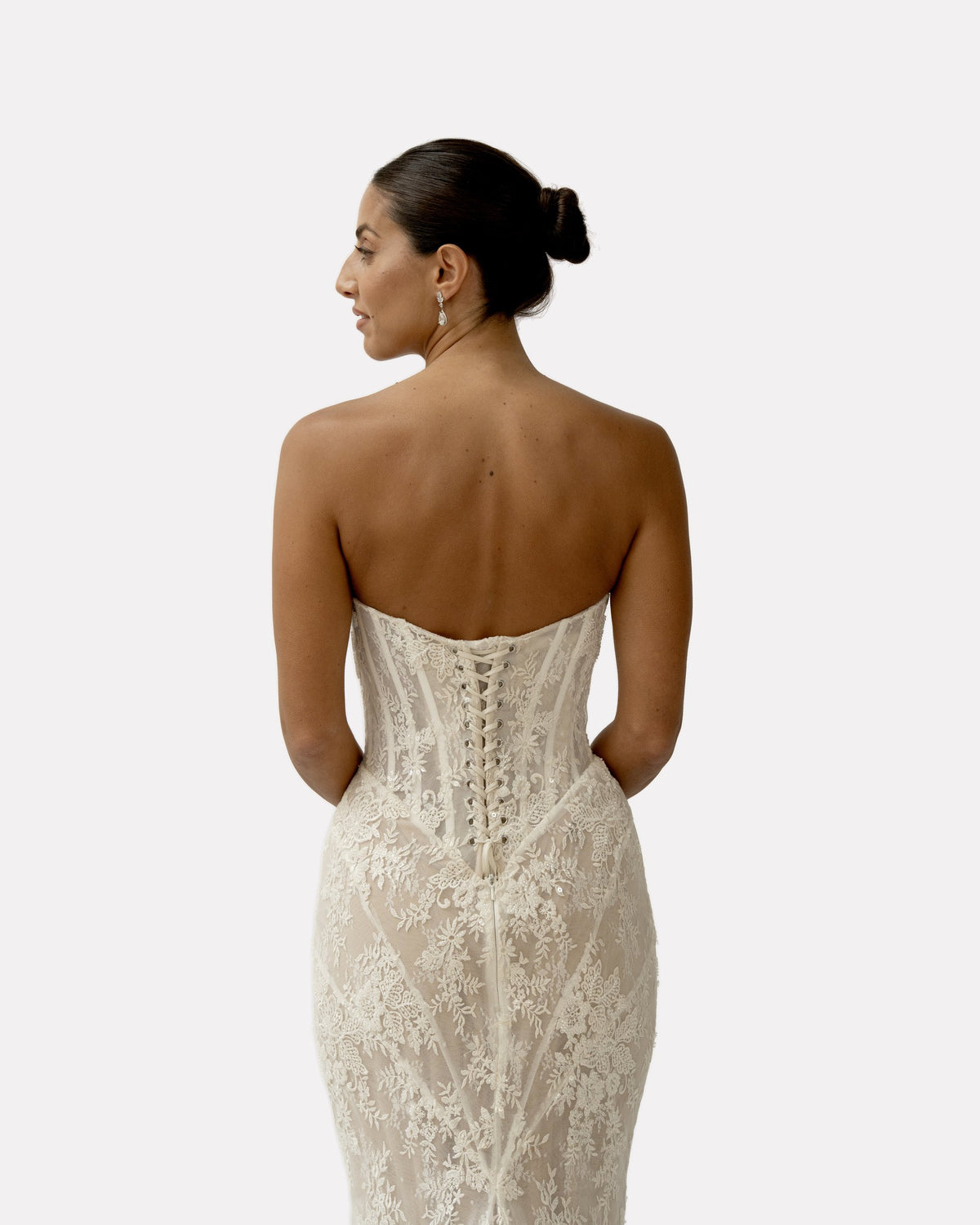 Luisa wedding dress, studio view