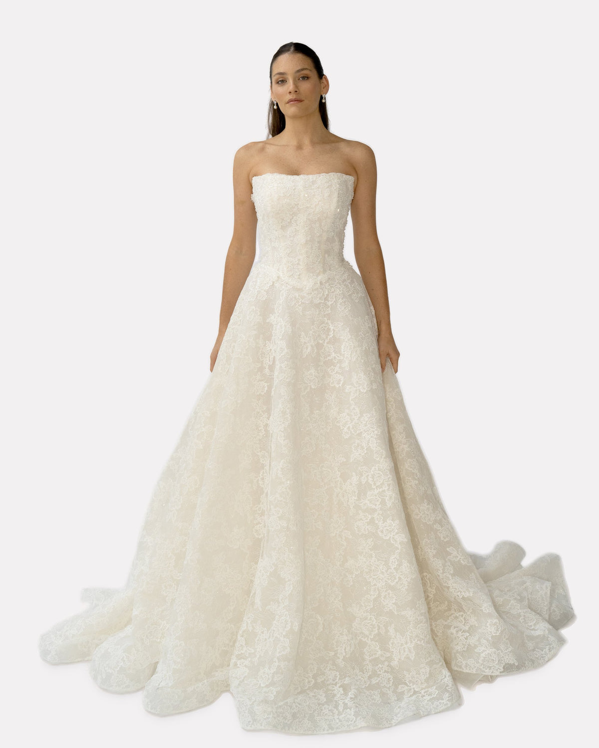 Maggie wedding dress, full length front view