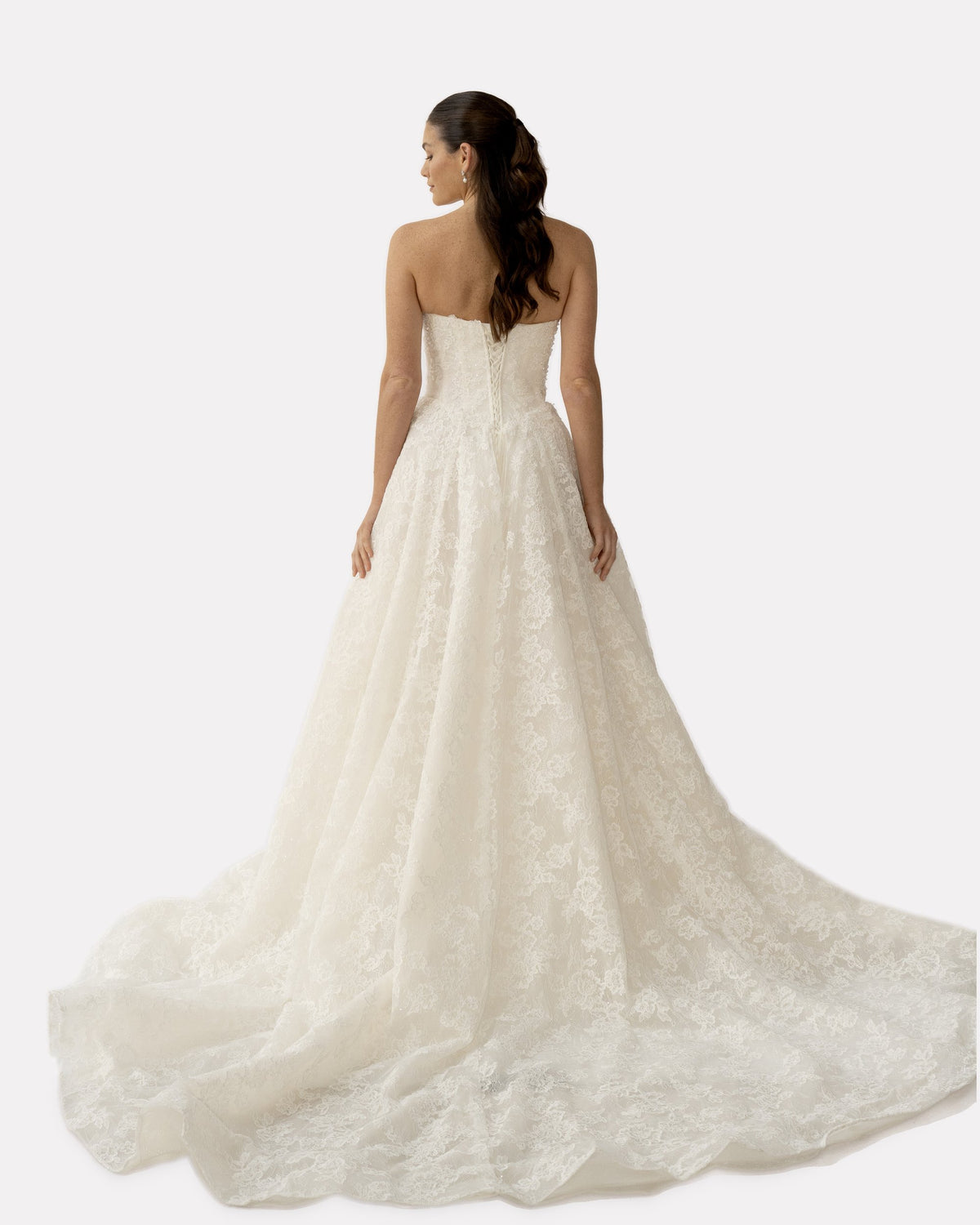 Maggie wedding dress, studio view
