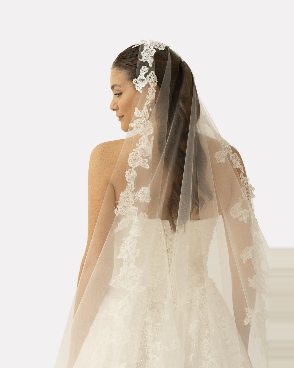 Maggie wedding dress, studio view