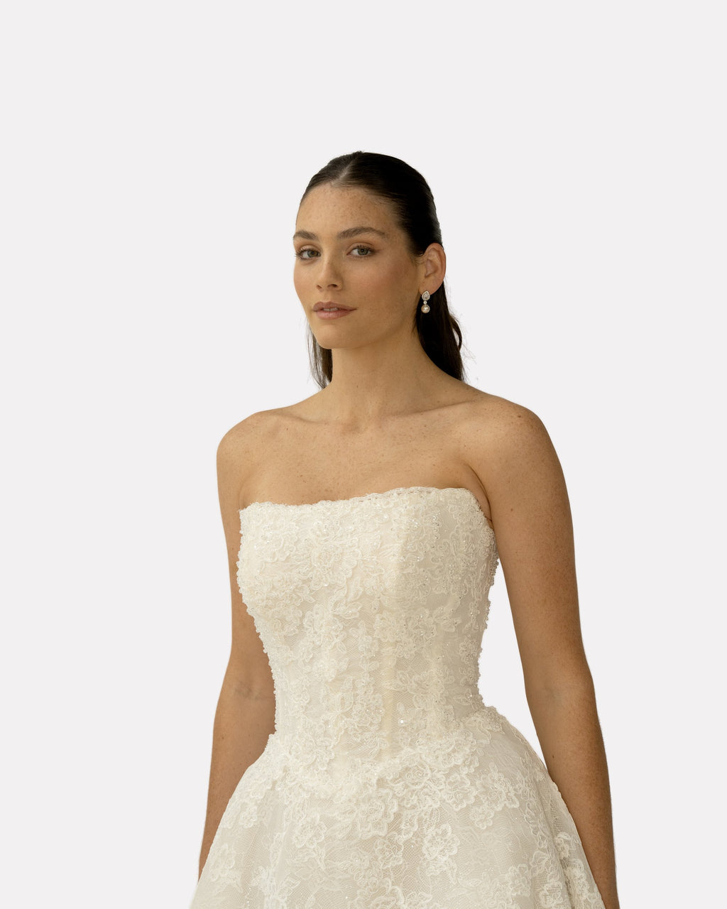 Maggie wedding dress, studio view