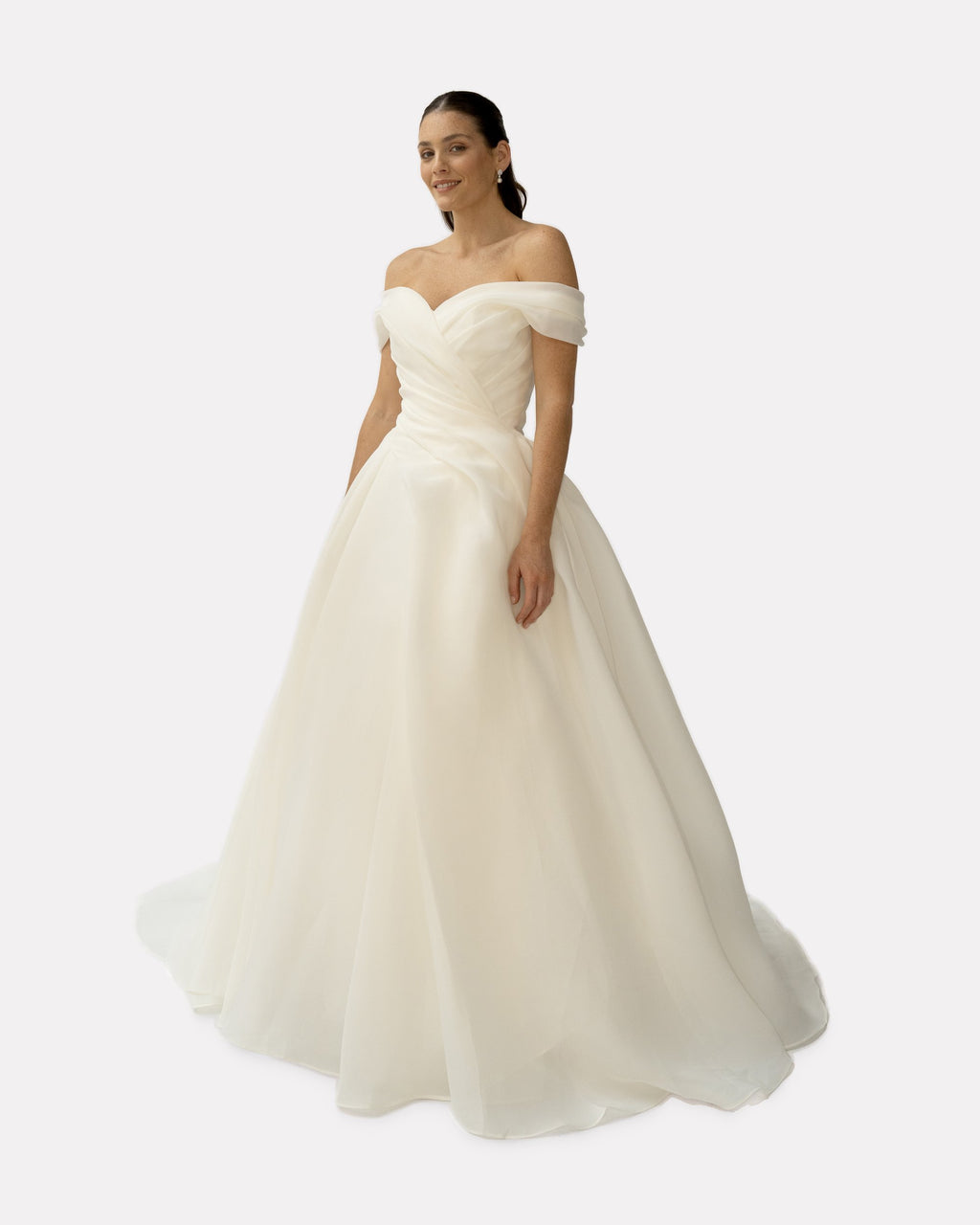 Rachel wedding dress, studio view