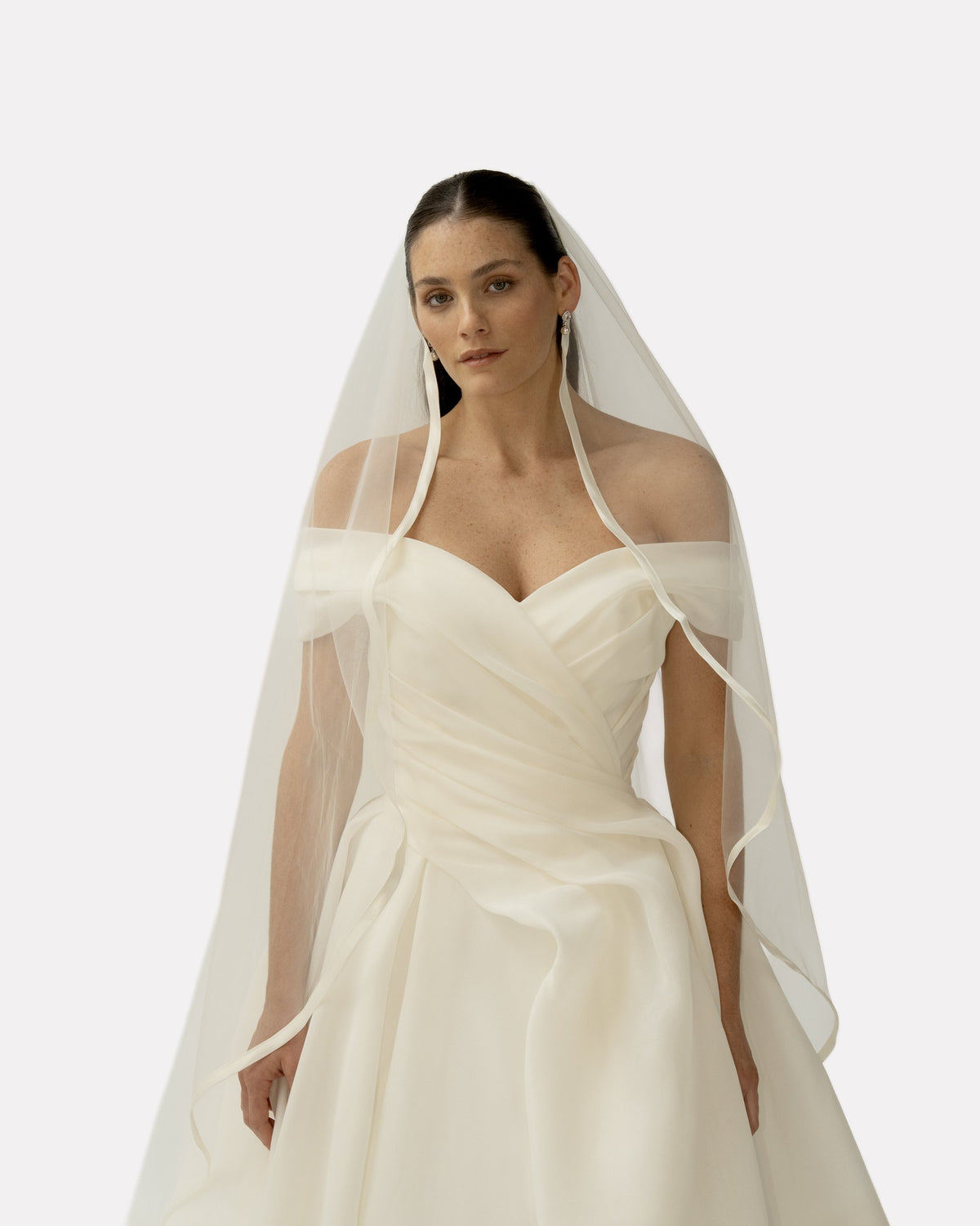 Rachel wedding dress, studio view
