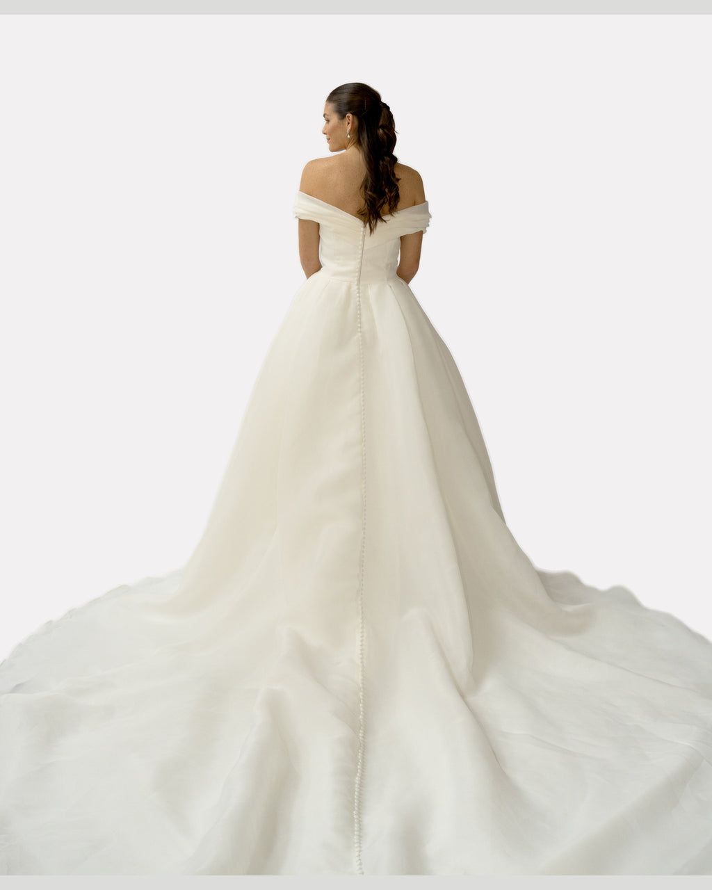 Rachel wedding dress, studio view