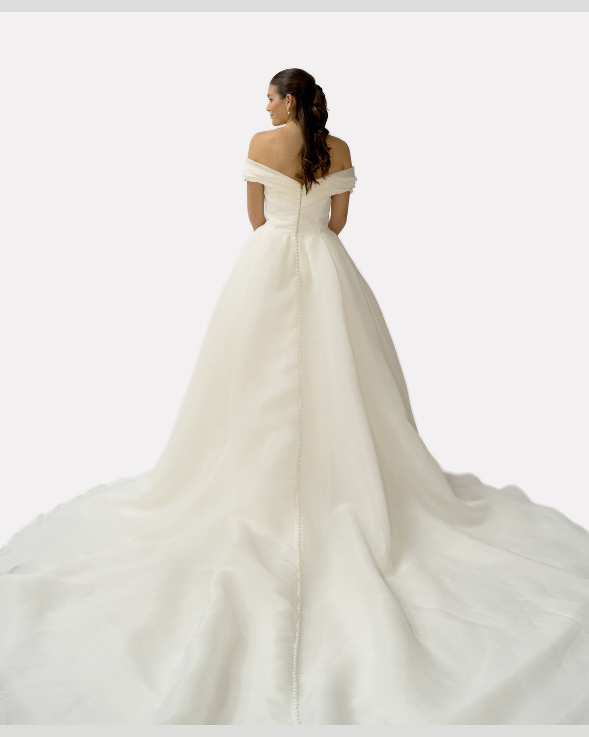 Rachel wedding dress, studio view