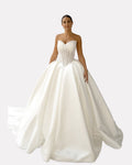 Valentina wedding dress, full length front view